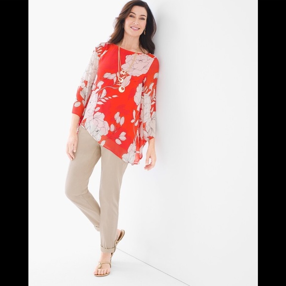 NWT CHICO’S Luxe Utility Convertible Ankle Pant 00 - Picture 3 of 6